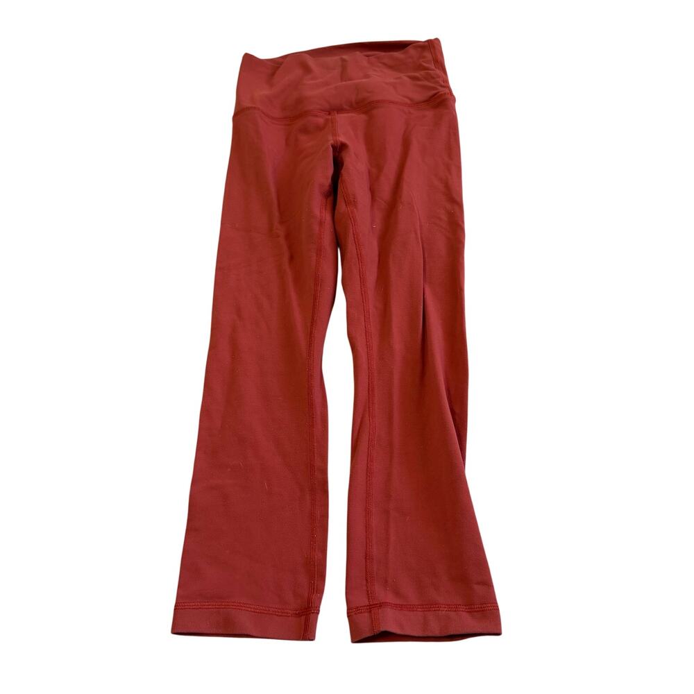 Lululemon capri leggings sz 4 gently used little piling see pics maroon yoga